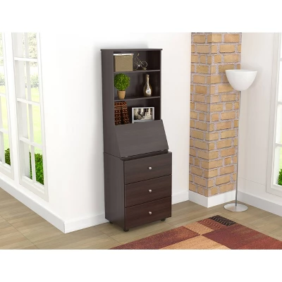 Computer/Credenza Work Center Espresso - Inval
