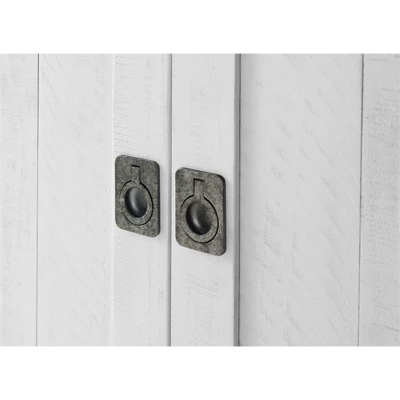 Foundry 65" TV Stand White Stain With Gray Top - Martin Svensson Home