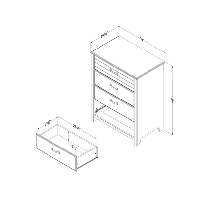 Ulysses 4-Drawer Chest Winter Oak - South Shore - Image 5