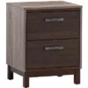 Passion Furniture Magnolia 2-Drawer Brown Nightstand (24 In. H X 15.5 In. W X 19 In. D)