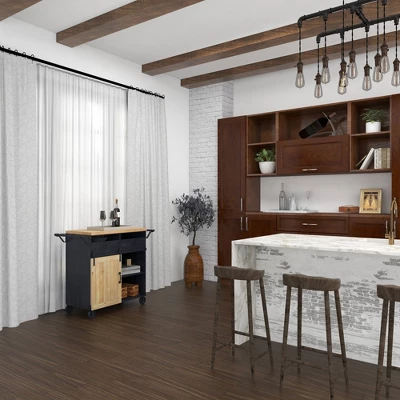 Industrial Rolling Cart Black - Olivia & May - Image 7