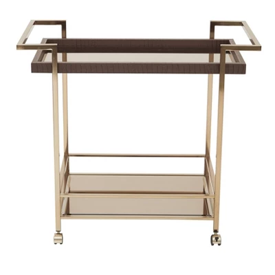 Isabella Wine Cart Champagne - OSP Home Furnishings