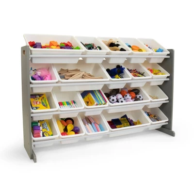 XL Toy Organizer With 20 Bins Inspire Collection Gray/White - Humble Crew - Image 4