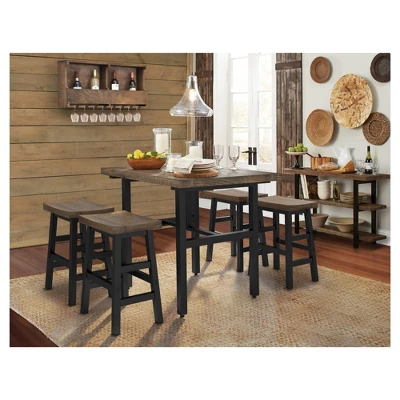 36" Wine Rack Hardwood Brown - Alaterre Furniture