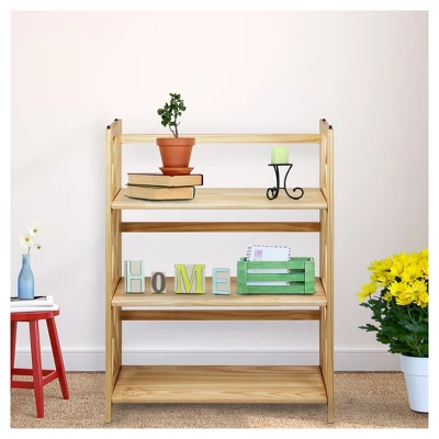 38" 3-Shelf Folding Bookcase - Flora Home - Image 6