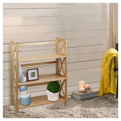 38" 3-Shelf Folding Bookcase - Flora Home - Image 5