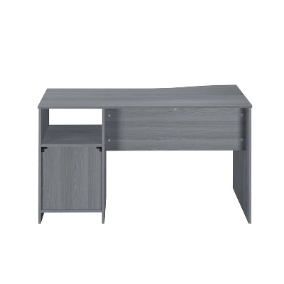 Classic Computer Desk With Multiple Drawers Gray - Techni Mobili - Image 6