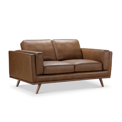 Taverly Leather Loveseat - Abbyson Living - Image 8