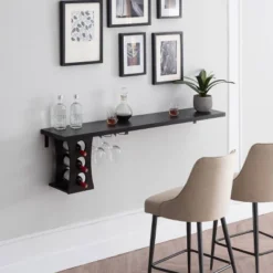 Gregle Floating Wine Rack Cappuccino - MiBasics