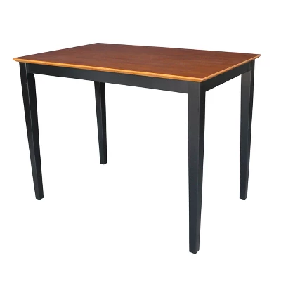 30' X 48' Solid Wood Top Counter Height Table With Shaker Legs - International Concepts - Image 8