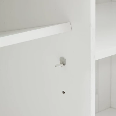 Clifton Kitchen Island With Camille Stools Distressed White/Black - Crosley - Image 16