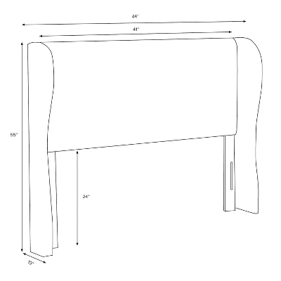 Tufted Woven Upholstered Wingback Headboard - Skyline Furniture - Image 5
