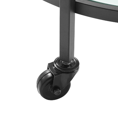 Bailey Bar Cart Matte Black - Crosley - Image 4