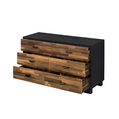 Eos Dresser Walnut/Black Finish - Acme Furniture - Image 2