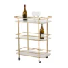 Glam Marble Bar Cart Gold - Olivia & May