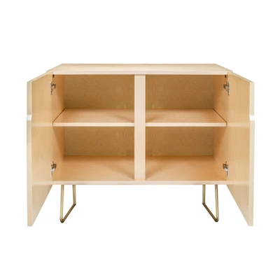 Iveta Abolina Mid-Century Modern Line Art IV Credenza - Deny Designs - Image 2