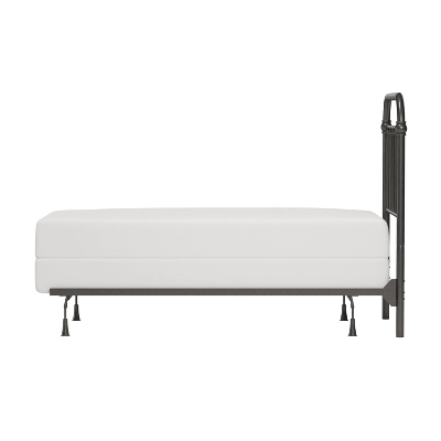 Twin Kirkland Metal Headboard With Frame Aged Pewter - Hillsdale Furniture - Image 7