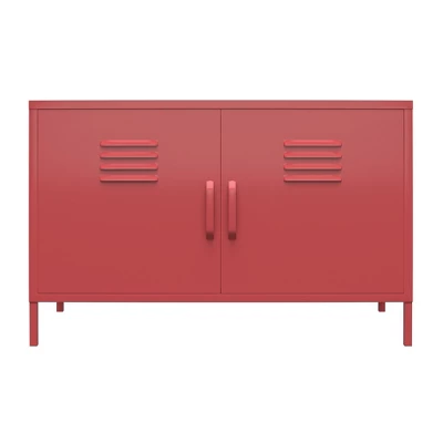 RealRooms Shadwick 2 Door Metal Locker Accent Cabinet - Image 8