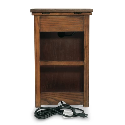 Laflorn Chairside End Side Table With USB Ports And Outlets Brown - Signature Design By Ashley - Image 5